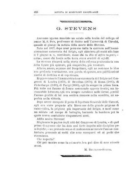 Rivista di discipline carcerarie in relazione con l'antropologia, col diritto penale, con la statistica