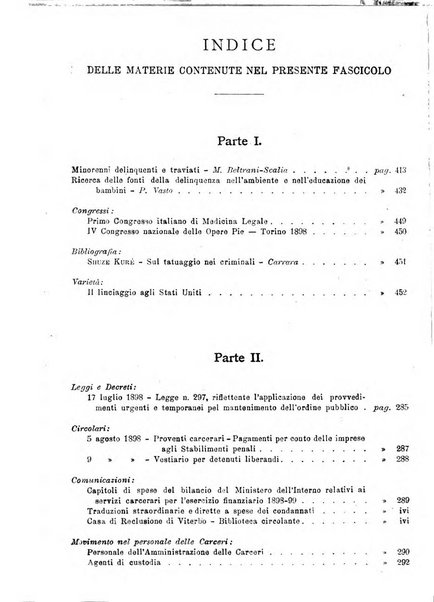 Rivista di discipline carcerarie in relazione con l'antropologia, col diritto penale, con la statistica