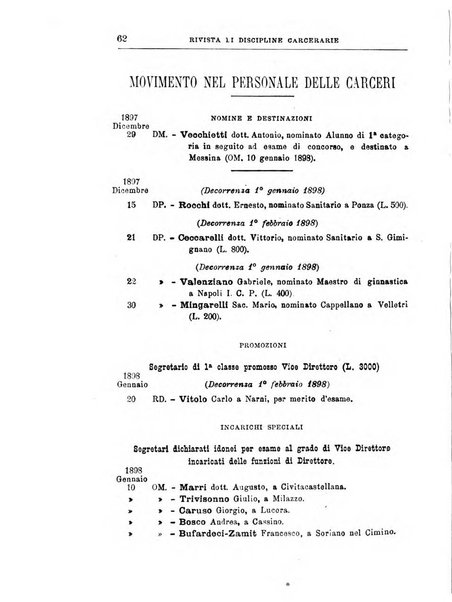 Rivista di discipline carcerarie in relazione con l'antropologia, col diritto penale, con la statistica