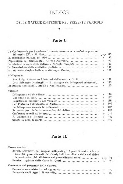 Rivista di discipline carcerarie in relazione con l'antropologia, col diritto penale, con la statistica