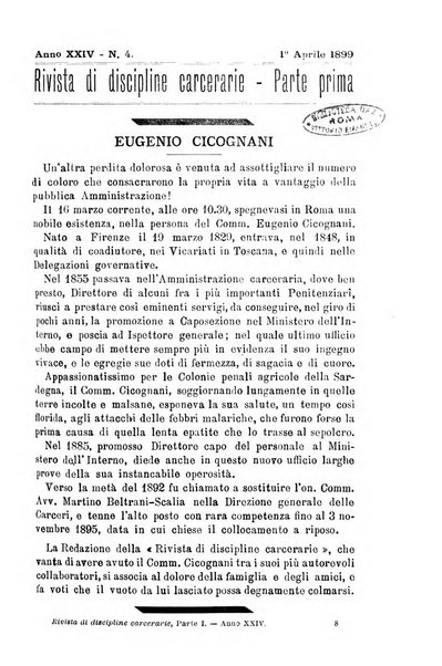 Rivista di discipline carcerarie in relazione con l'antropologia, col diritto penale, con la statistica