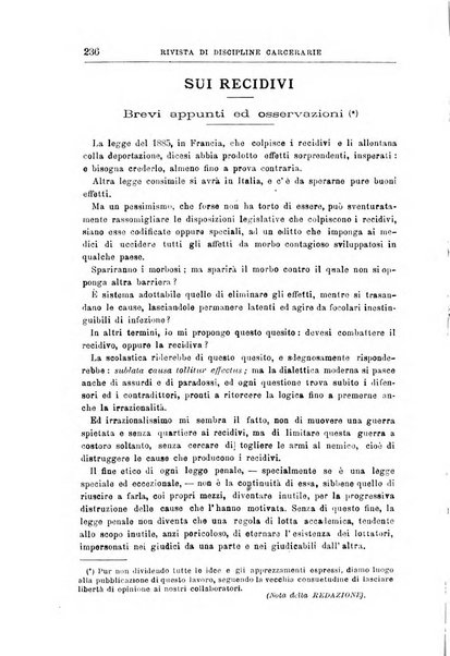 Rivista di discipline carcerarie in relazione con l'antropologia, col diritto penale, con la statistica