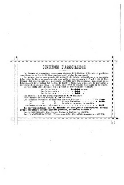 Rivista di discipline carcerarie in relazione con l'antropologia, col diritto penale, con la statistica