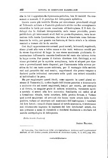 Rivista di discipline carcerarie in relazione con l'antropologia, col diritto penale, con la statistica