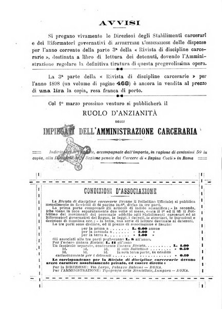 Rivista di discipline carcerarie in relazione con l'antropologia, col diritto penale, con la statistica