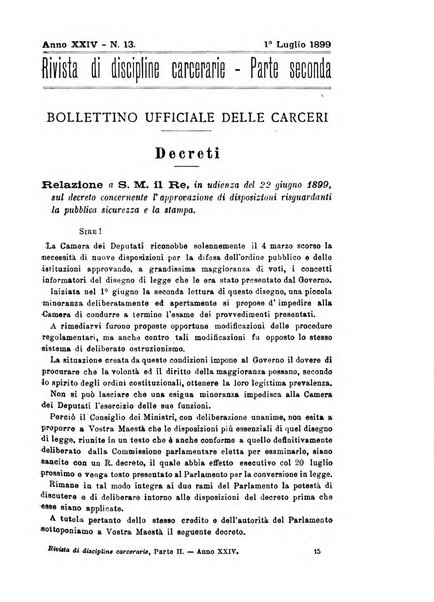 Rivista di discipline carcerarie in relazione con l'antropologia, col diritto penale, con la statistica