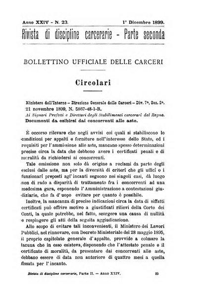 Rivista di discipline carcerarie in relazione con l'antropologia, col diritto penale, con la statistica