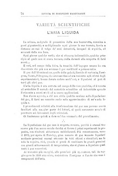 Rivista di discipline carcerarie in relazione con l'antropologia, col diritto penale, con la statistica