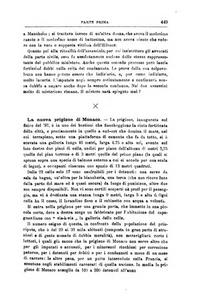 Rivista di discipline carcerarie in relazione con l'antropologia, col diritto penale, con la statistica