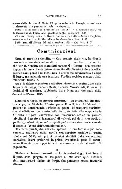 Rivista di discipline carcerarie in relazione con l'antropologia, col diritto penale, con la statistica