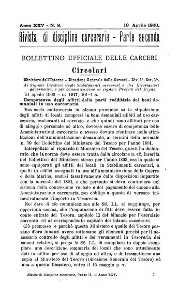 Rivista di discipline carcerarie in relazione con l'antropologia, col diritto penale, con la statistica