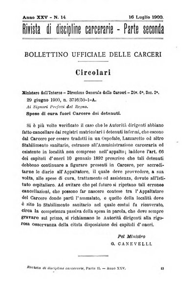 Rivista di discipline carcerarie in relazione con l'antropologia, col diritto penale, con la statistica