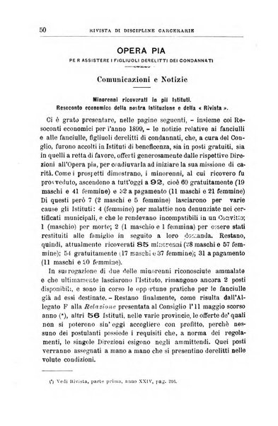 Rivista di discipline carcerarie in relazione con l'antropologia, col diritto penale, con la statistica