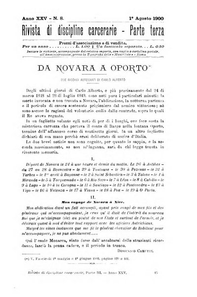 Rivista di discipline carcerarie in relazione con l'antropologia, col diritto penale, con la statistica