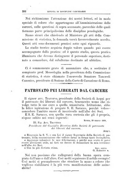 Rivista di discipline carcerarie in relazione con l'antropologia, col diritto penale, con la statistica