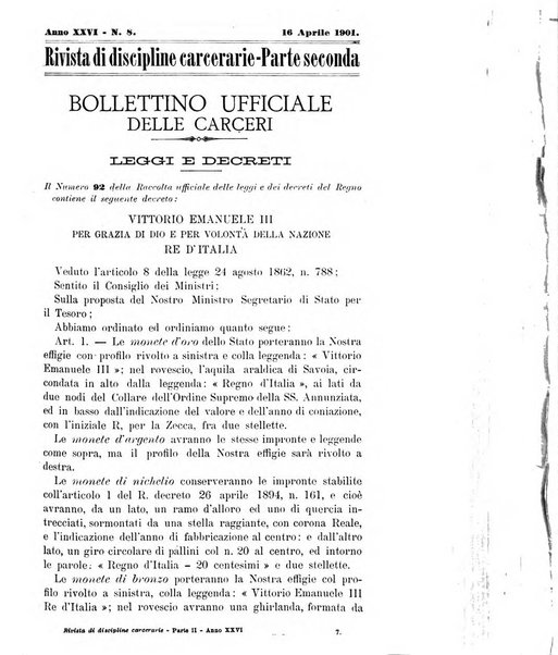 Rivista di discipline carcerarie in relazione con l'antropologia, col diritto penale, con la statistica