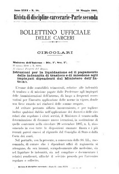 Rivista di discipline carcerarie in relazione con l'antropologia, col diritto penale, con la statistica