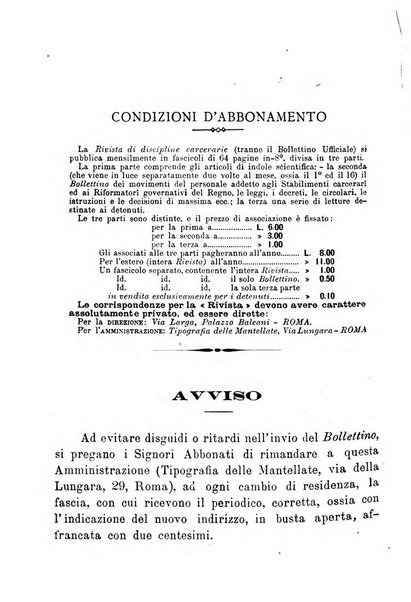 Rivista di discipline carcerarie in relazione con l'antropologia, col diritto penale, con la statistica