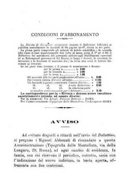 Rivista di discipline carcerarie in relazione con l'antropologia, col diritto penale, con la statistica