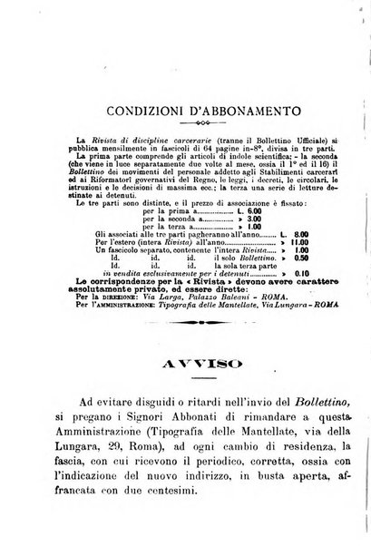 Rivista di discipline carcerarie in relazione con l'antropologia, col diritto penale, con la statistica