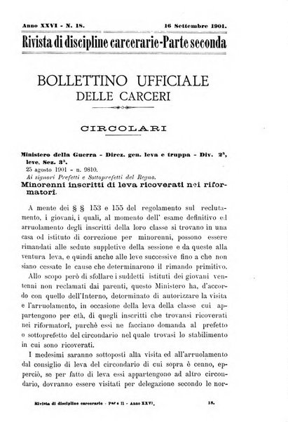 Rivista di discipline carcerarie in relazione con l'antropologia, col diritto penale, con la statistica