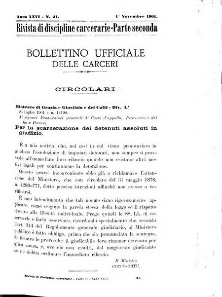 Rivista di discipline carcerarie in relazione con l'antropologia, col diritto penale, con la statistica