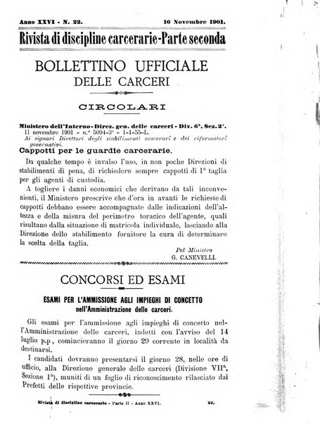 Rivista di discipline carcerarie in relazione con l'antropologia, col diritto penale, con la statistica