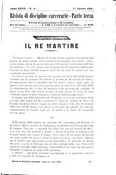 Rivista di discipline carcerarie in relazione con l'antropologia, col diritto penale, con la statistica