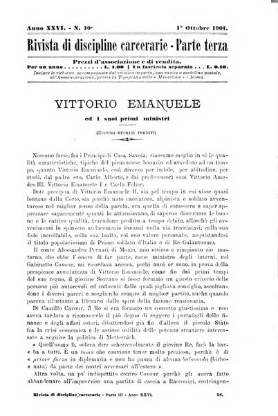 Rivista di discipline carcerarie in relazione con l'antropologia, col diritto penale, con la statistica