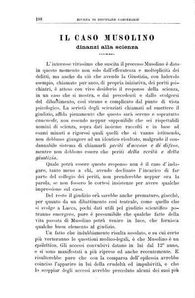 Rivista di discipline carcerarie in relazione con l'antropologia, col diritto penale, con la statistica