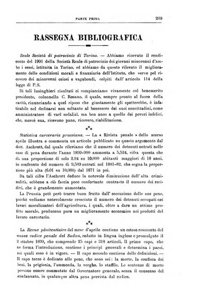 Rivista di discipline carcerarie in relazione con l'antropologia, col diritto penale, con la statistica