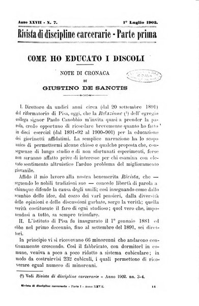 Rivista di discipline carcerarie in relazione con l'antropologia, col diritto penale, con la statistica