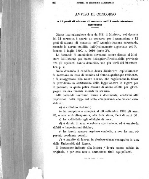 Rivista di discipline carcerarie in relazione con l'antropologia, col diritto penale, con la statistica