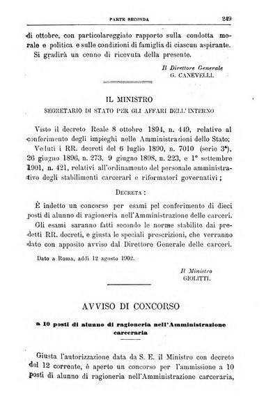 Rivista di discipline carcerarie in relazione con l'antropologia, col diritto penale, con la statistica