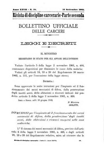 Rivista di discipline carcerarie in relazione con l'antropologia, col diritto penale, con la statistica