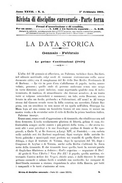 Rivista di discipline carcerarie in relazione con l'antropologia, col diritto penale, con la statistica