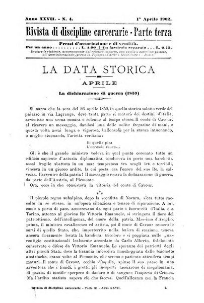 Rivista di discipline carcerarie in relazione con l'antropologia, col diritto penale, con la statistica