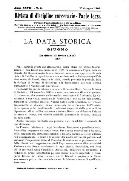 Rivista di discipline carcerarie in relazione con l'antropologia, col diritto penale, con la statistica