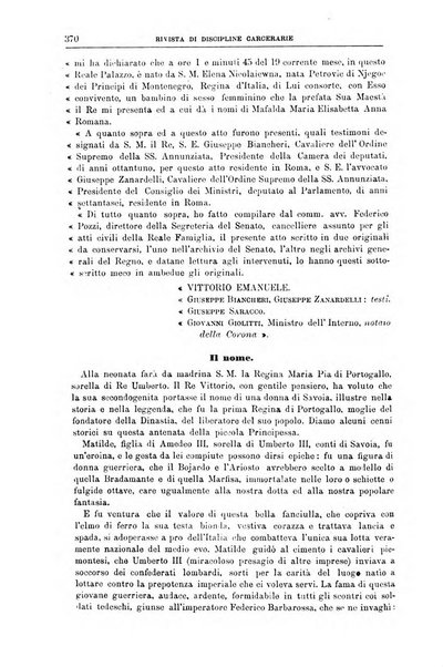 Rivista di discipline carcerarie in relazione con l'antropologia, col diritto penale, con la statistica