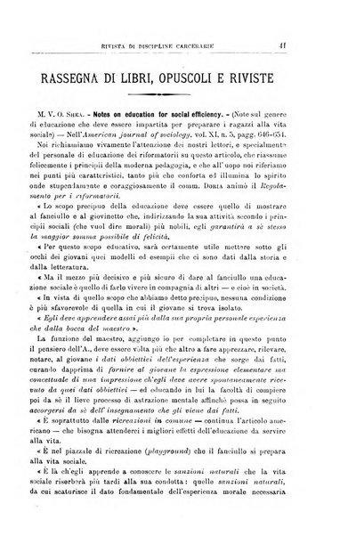 Rivista di discipline carcerarie in relazione con l'antropologia, col diritto penale, con la statistica