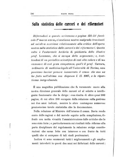 Rivista di discipline carcerarie in relazione con l'antropologia, col diritto penale, con la statistica