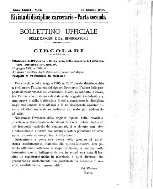 Rivista di discipline carcerarie in relazione con l'antropologia, col diritto penale, con la statistica