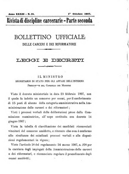 Rivista di discipline carcerarie in relazione con l'antropologia, col diritto penale, con la statistica