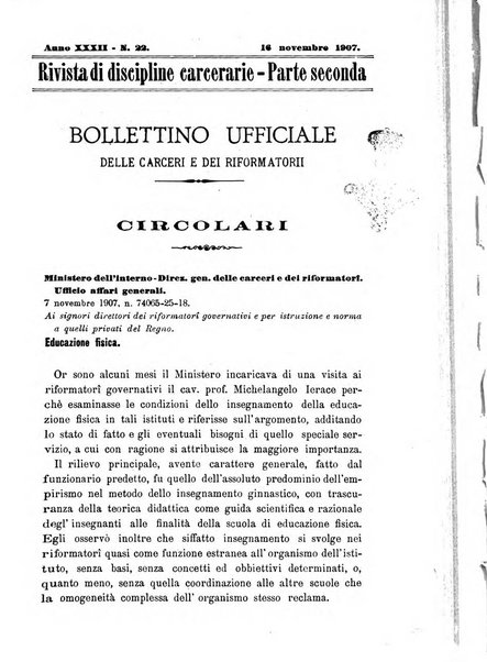 Rivista di discipline carcerarie in relazione con l'antropologia, col diritto penale, con la statistica