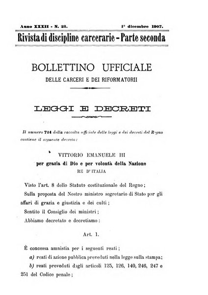 Rivista di discipline carcerarie in relazione con l'antropologia, col diritto penale, con la statistica