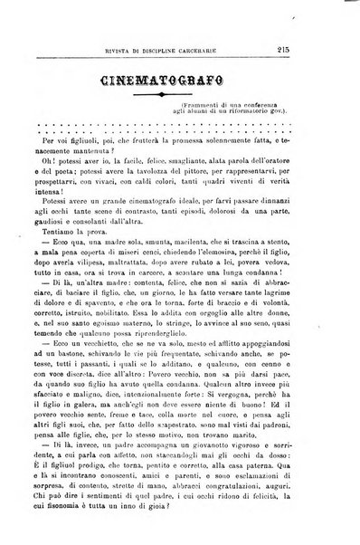 Rivista di discipline carcerarie in relazione con l'antropologia, col diritto penale, con la statistica