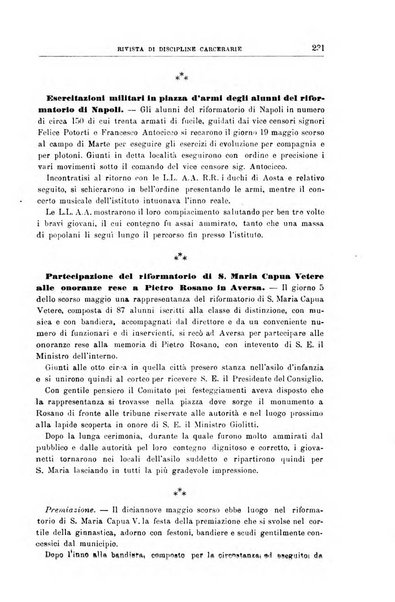 Rivista di discipline carcerarie in relazione con l'antropologia, col diritto penale, con la statistica