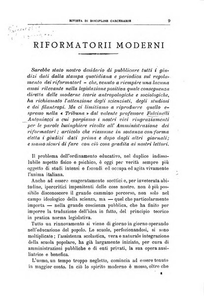 Rivista di discipline carcerarie in relazione con l'antropologia, col diritto penale, con la statistica