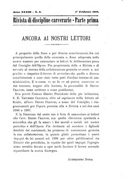 Rivista di discipline carcerarie in relazione con l'antropologia, col diritto penale, con la statistica