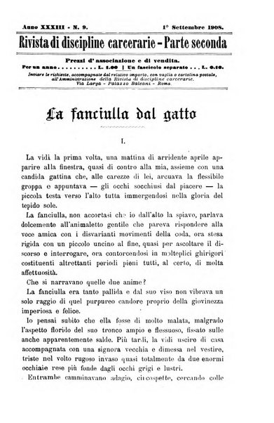 Rivista di discipline carcerarie in relazione con l'antropologia, col diritto penale, con la statistica